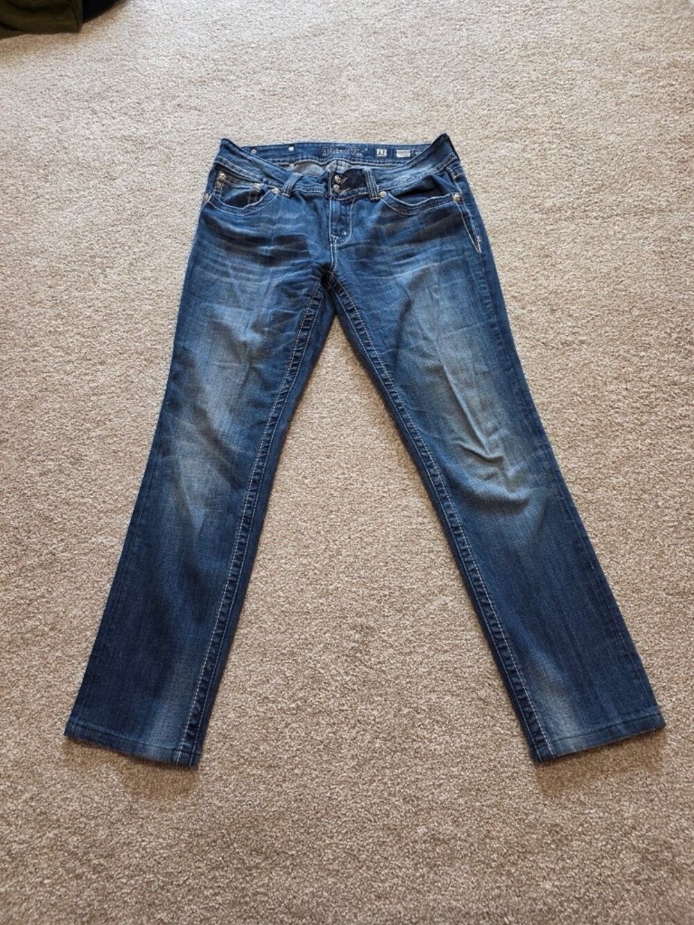 Miss Me Women’s Embroidered Angel Wings Skinny Jeans Size 31